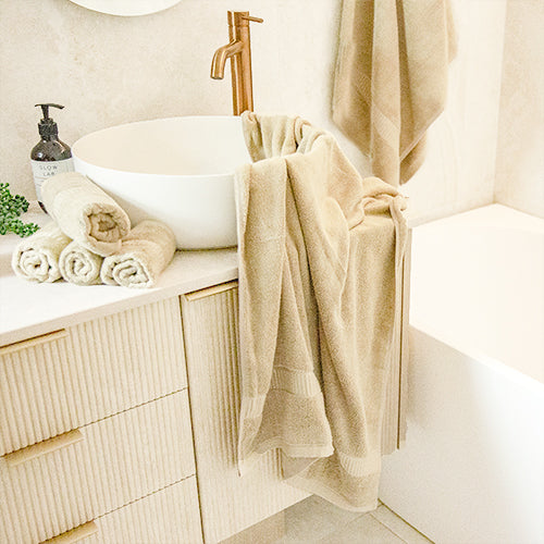 Premium 100% Organic Bamboo Bath Towels - Set of 2