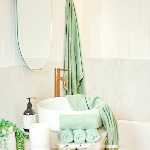 Premium 100% Organic Bamboo Bath Towels - Set of 2